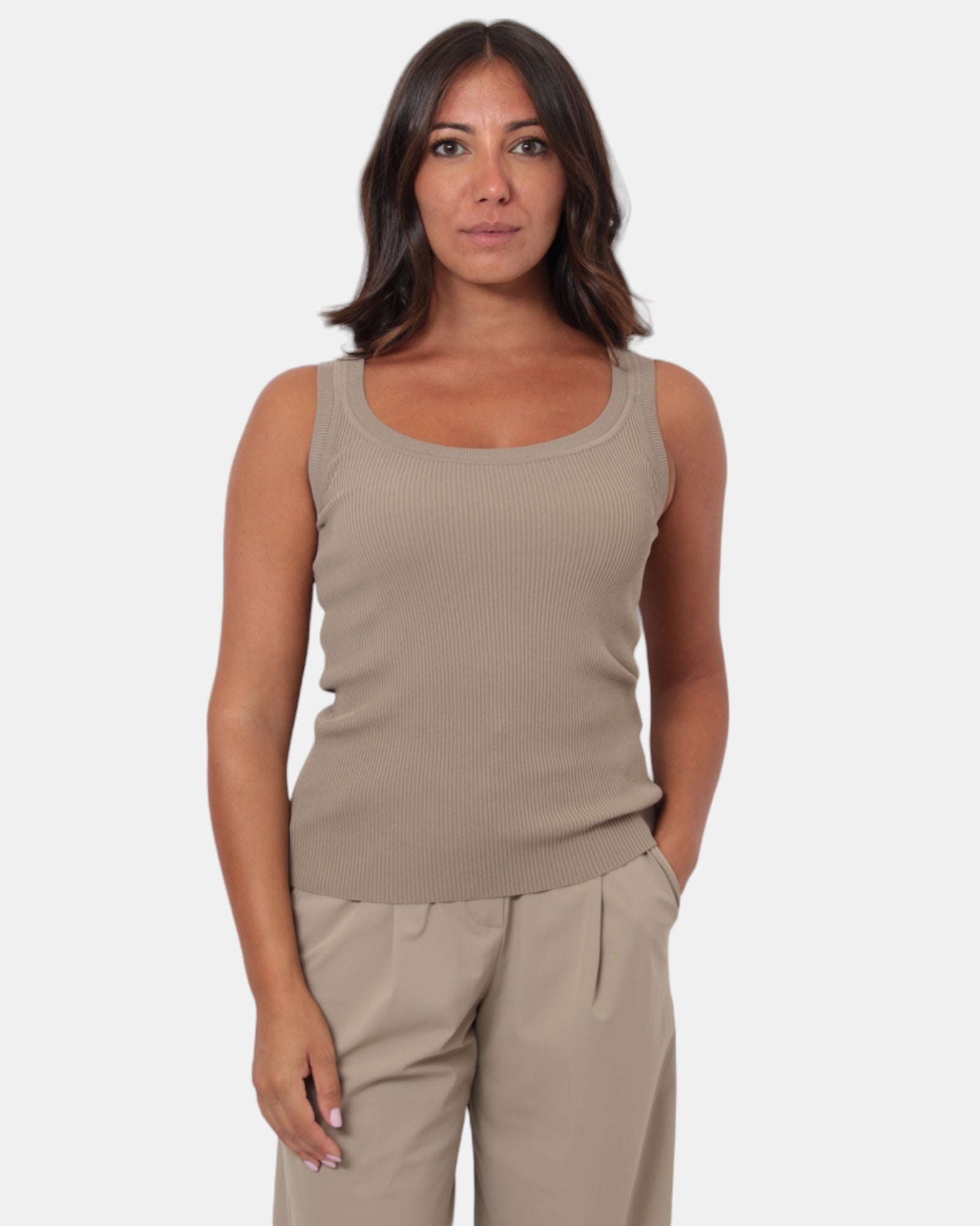 MAGLIE A GIROCOLLO Tortora Max Mara Leisure