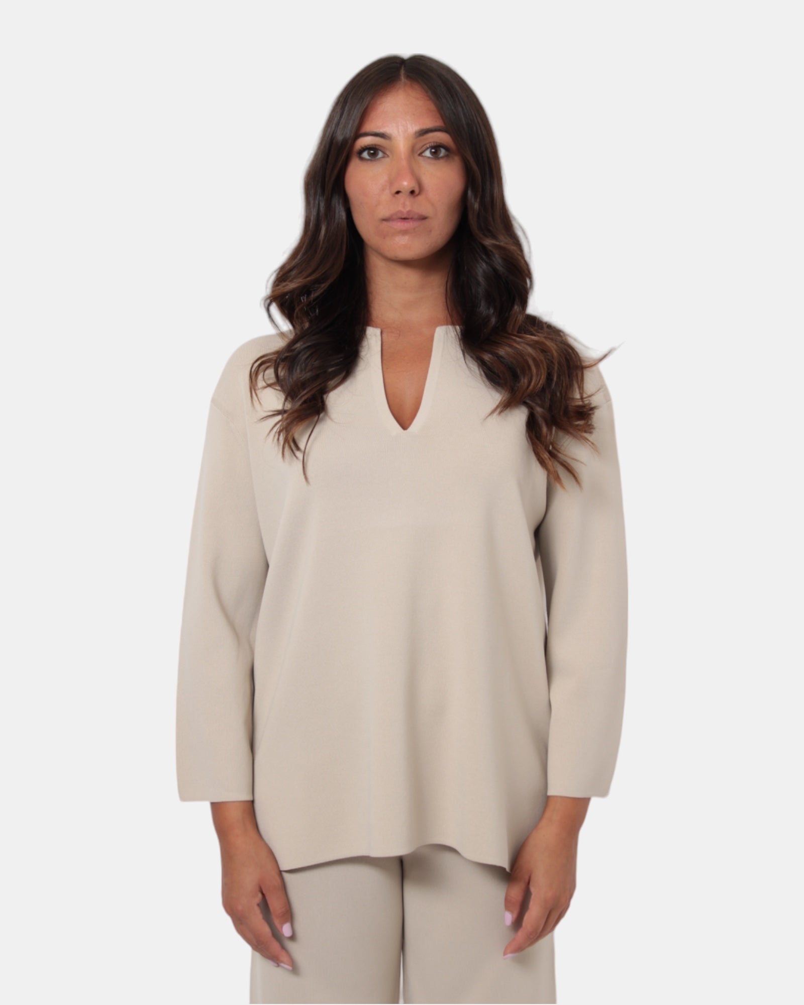 MAGLIE A GIROCOLLO Beige Max Mara Leisure