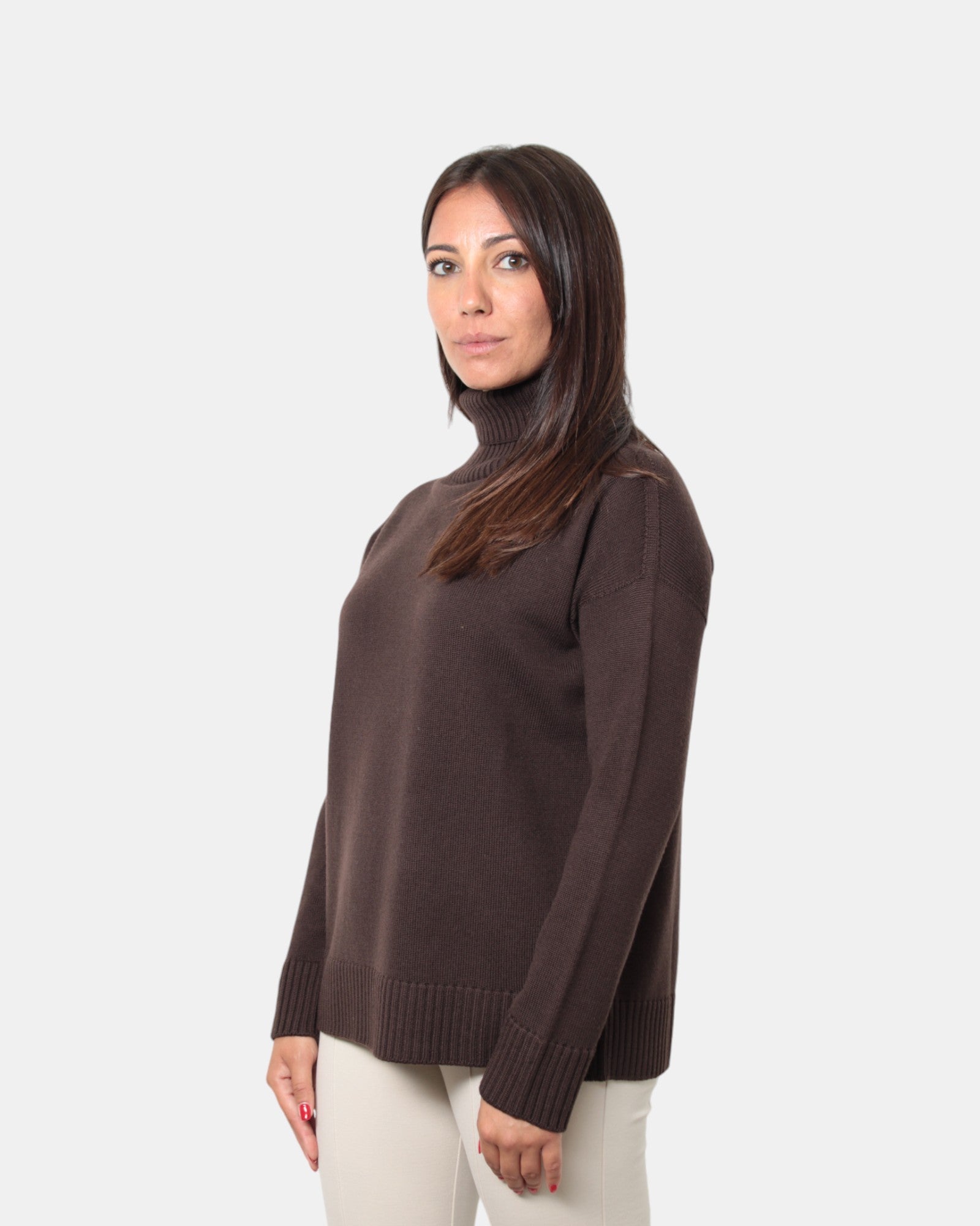 MAGLIE A GIROCOLLO Marrone Max Mara Leisure