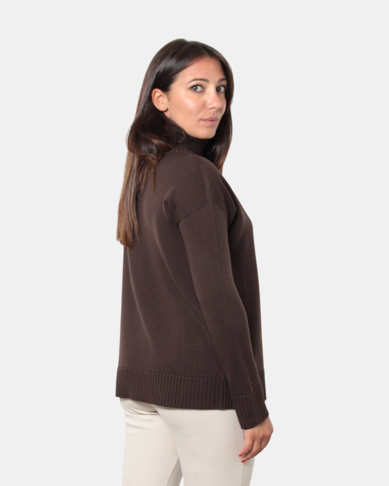 MAGLIE A GIROCOLLO Marrone Max Mara Leisure