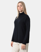 MAGLIE A GIROCOLLO Blu Max Mara Leisure