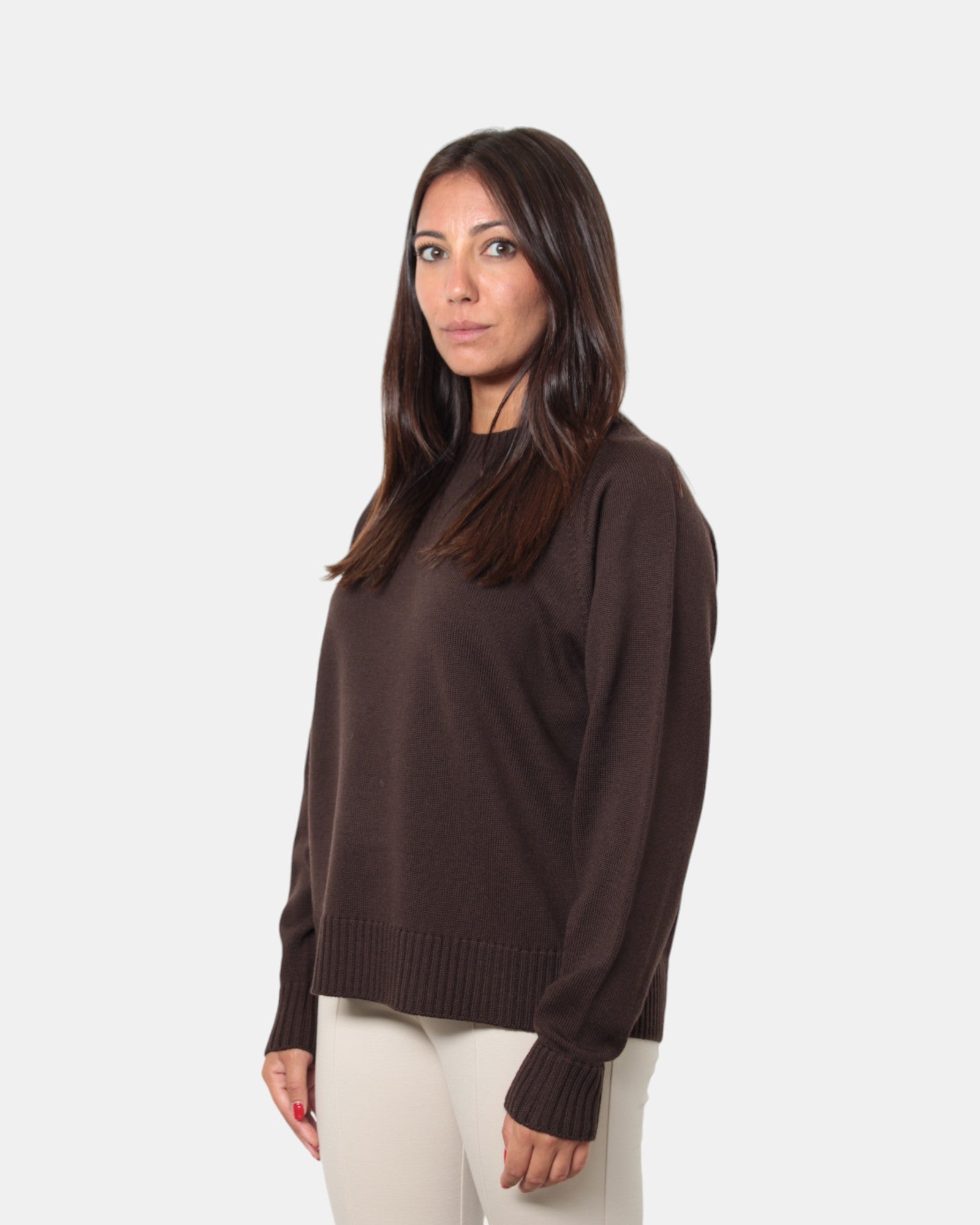 MAGLIE A GIROCOLLO Marrone Max Mara Leisure