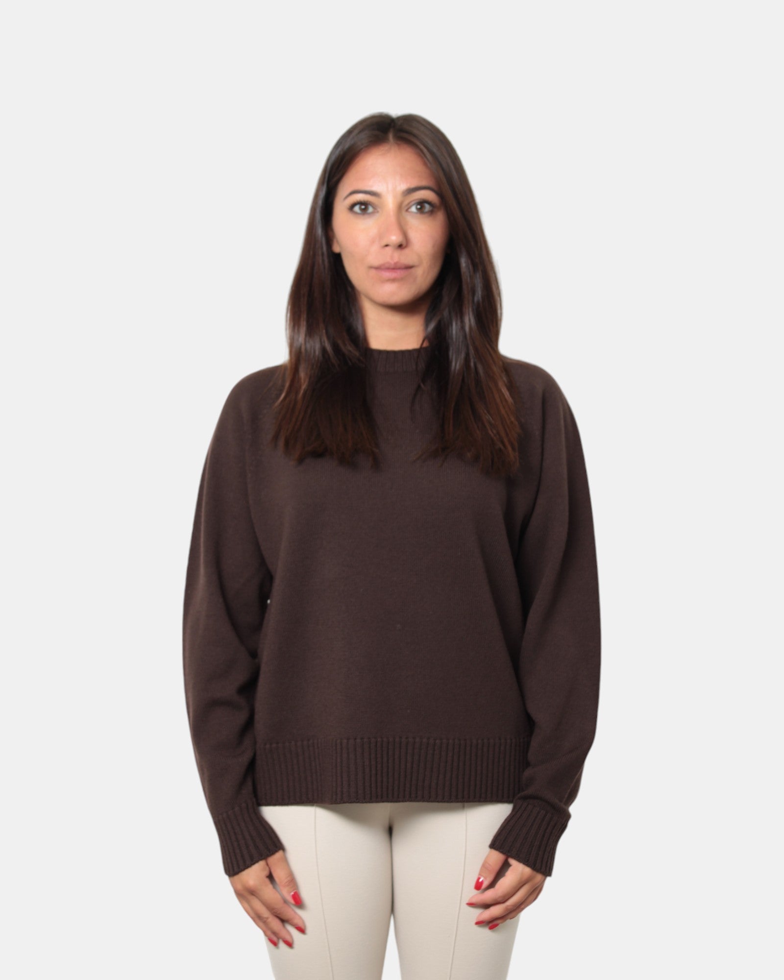 MAGLIE A GIROCOLLO Marrone Max Mara Leisure