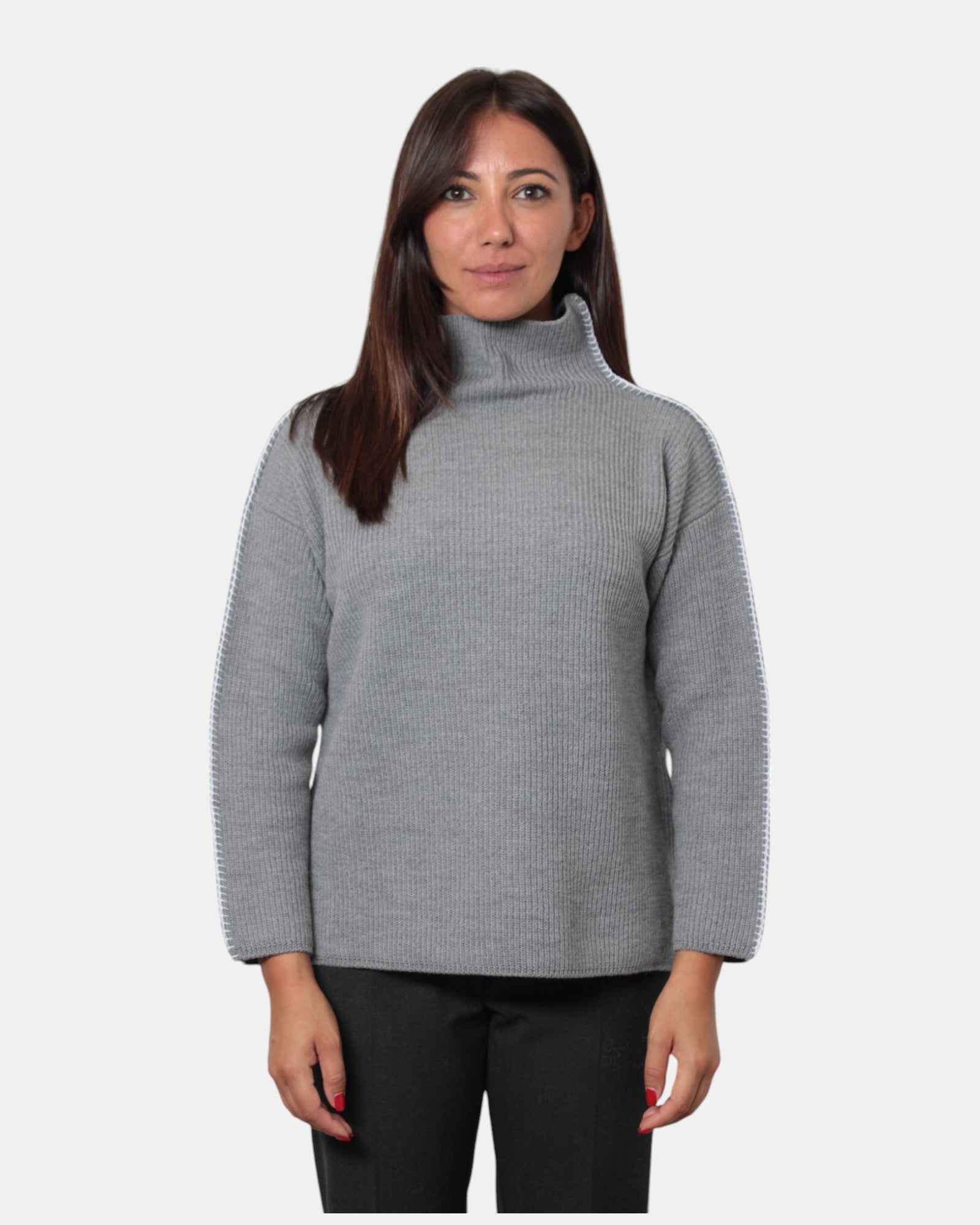 MAGLIE A GIROCOLLO Grigio Max Mara Leisure