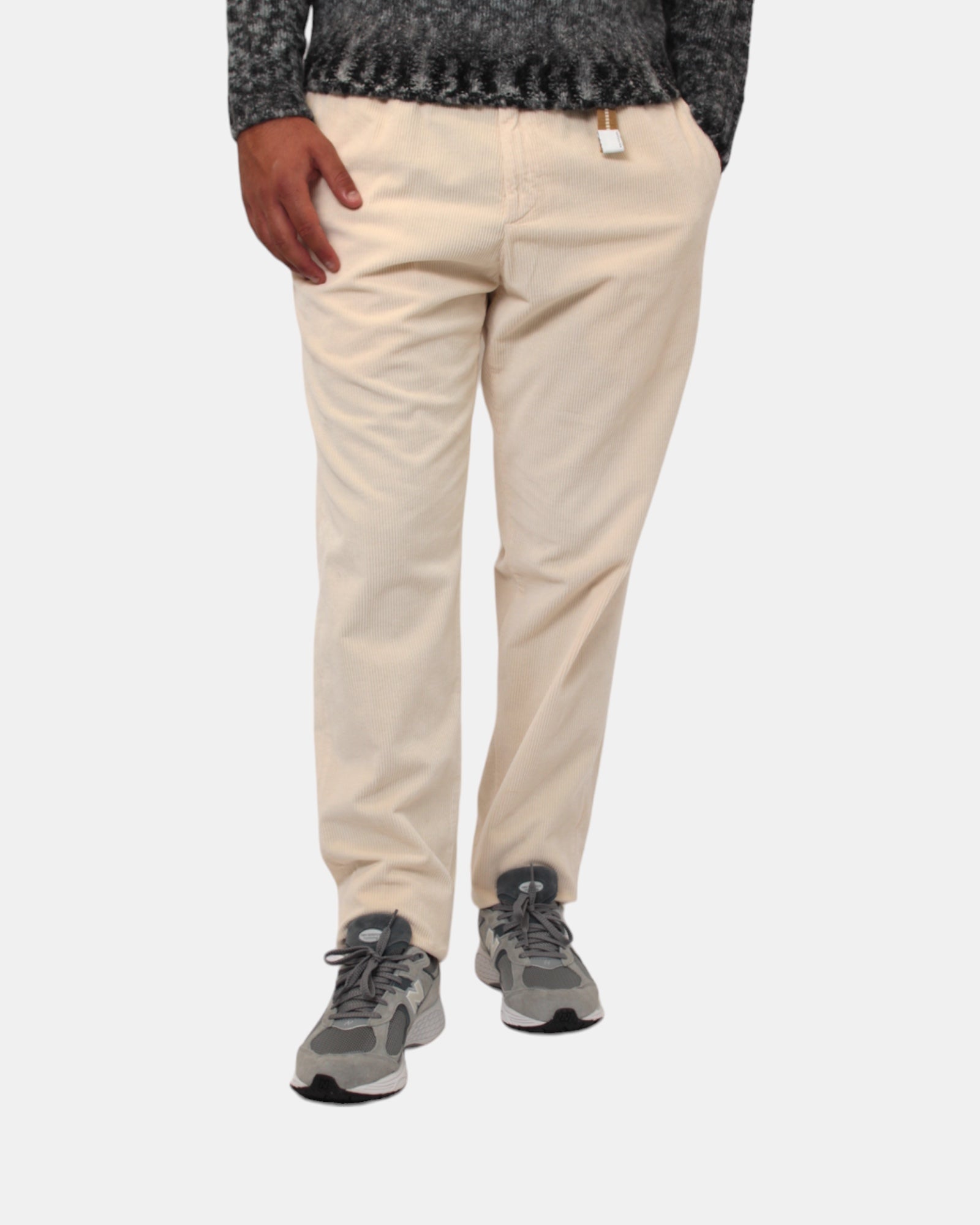 PANTALONI Bianco White Sand