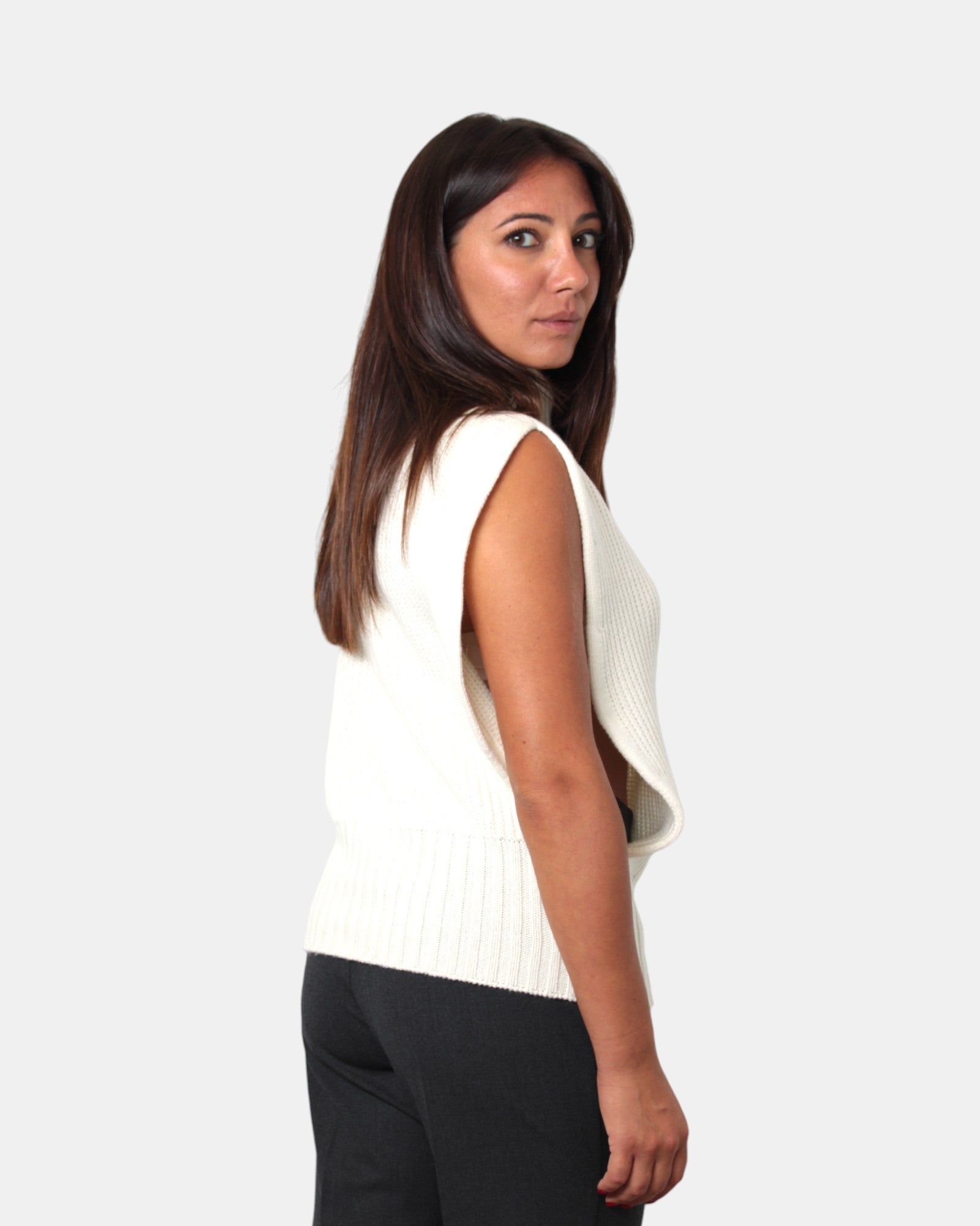 GILET Bianco Liviana Conti