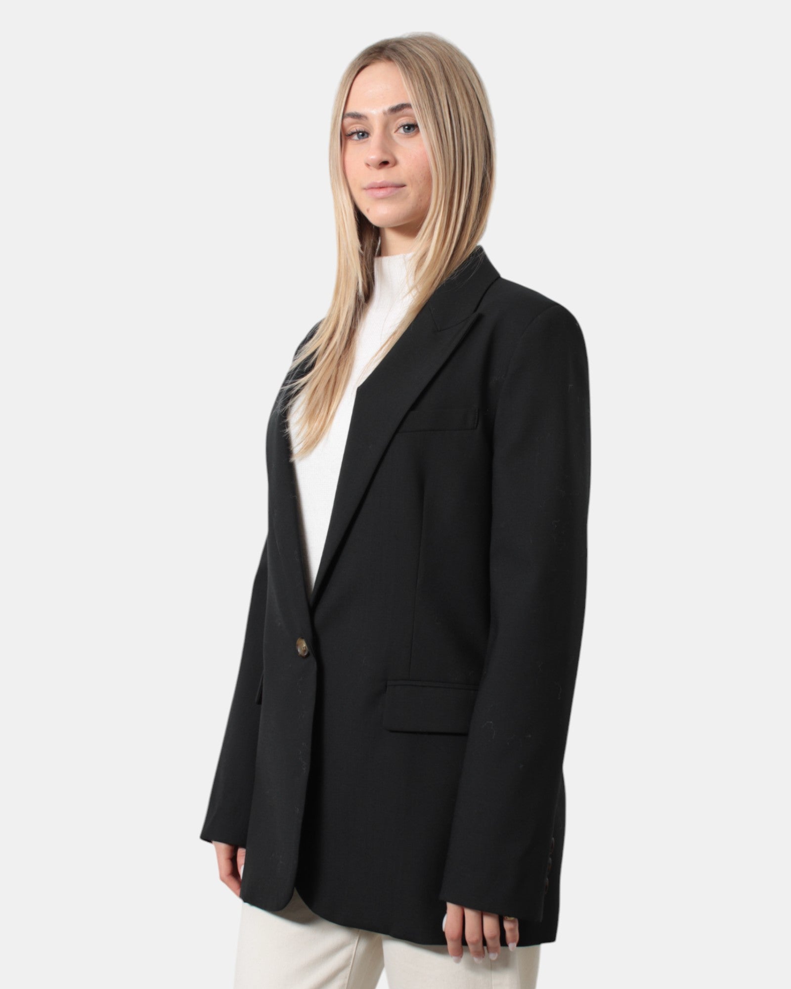 BLAZER MONO PETTO Nero Solotre