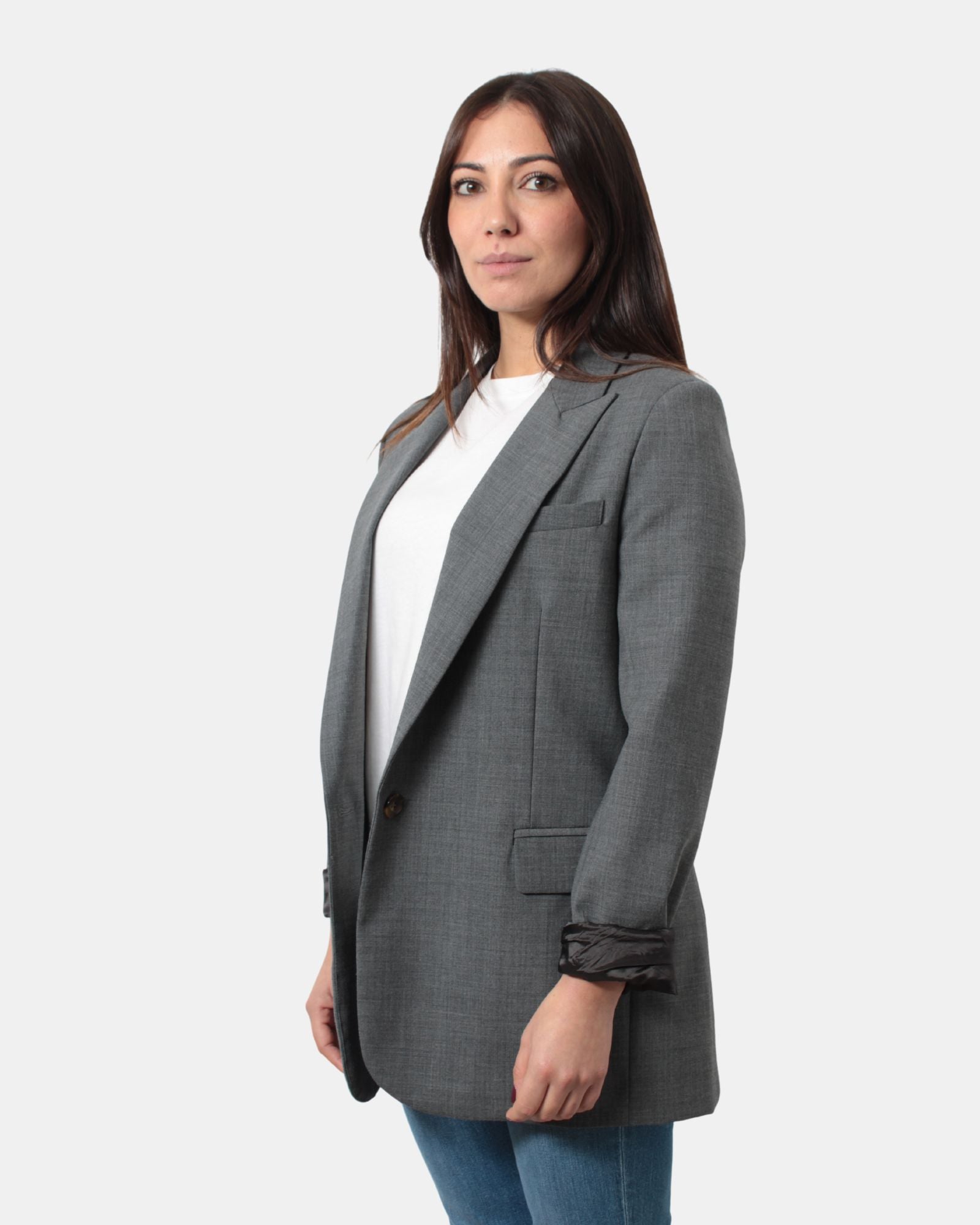 BLAZER MONO PETTO Grigio Solotre