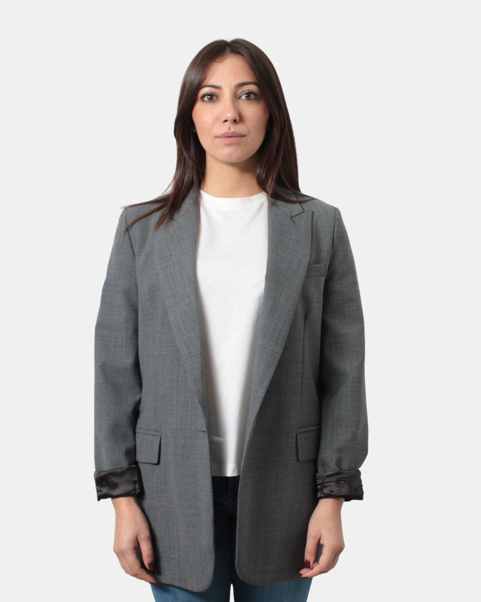 BLAZER MONO PETTO Grigio Solotre