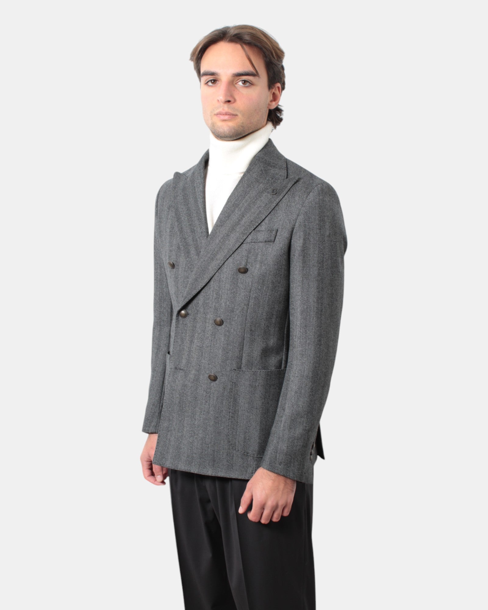 BLAZER DOPPIOPETTO Grigio Breras Milano