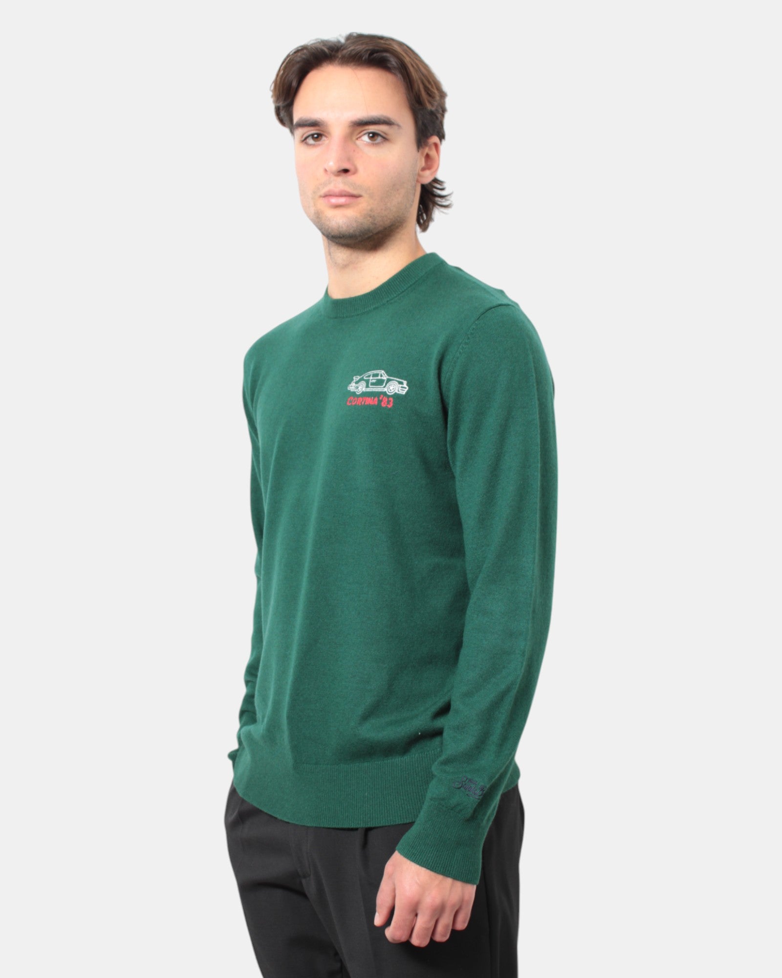 MAGLIE A GIROCOLLO Verde Mc2 Saint Barth