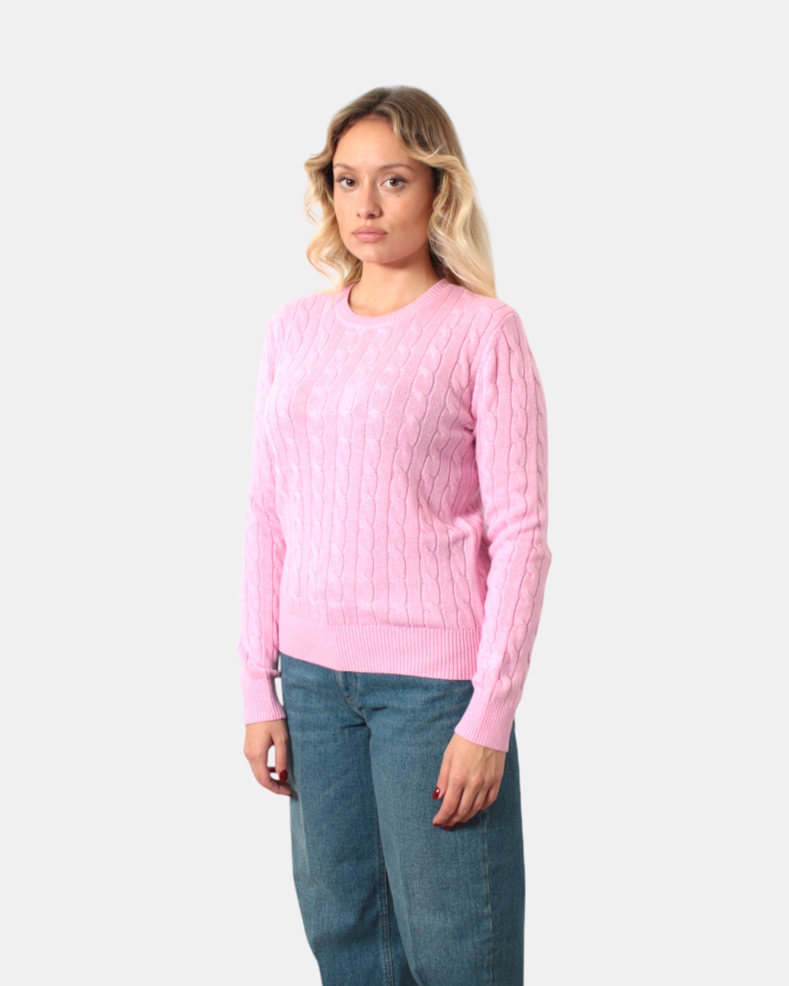 MAGLIE A GIROCOLLO Rosa Mc2 Saint Barth