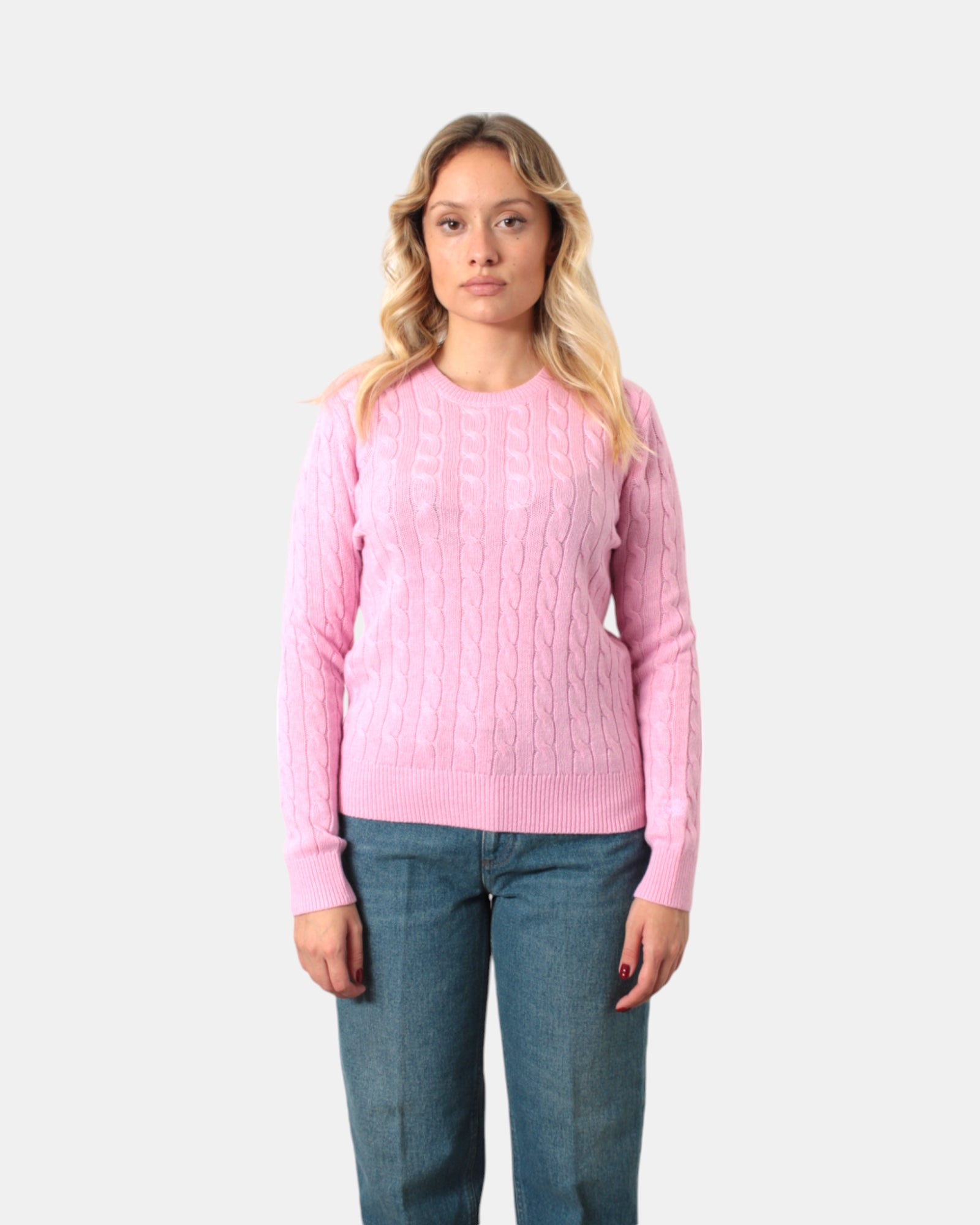 MAGLIE A GIROCOLLO Rosa Mc2 Saint Barth