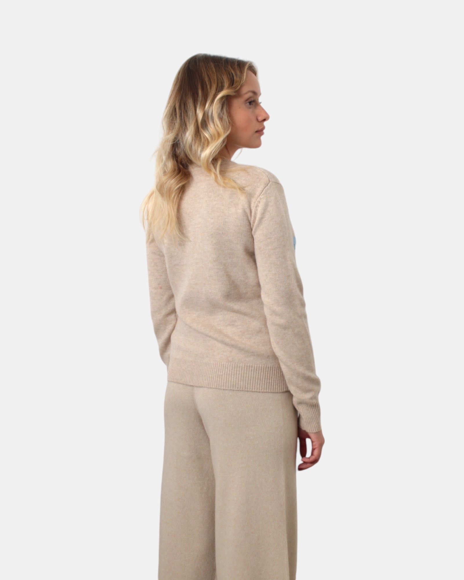 MAGLIE A GIROCOLLO Beige Mc2 Saint Barth