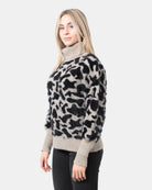 MAGLIE A GIROCOLLO Animalier Jijil