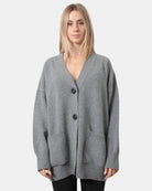 CARDIGAN Grigio Roberto Collina