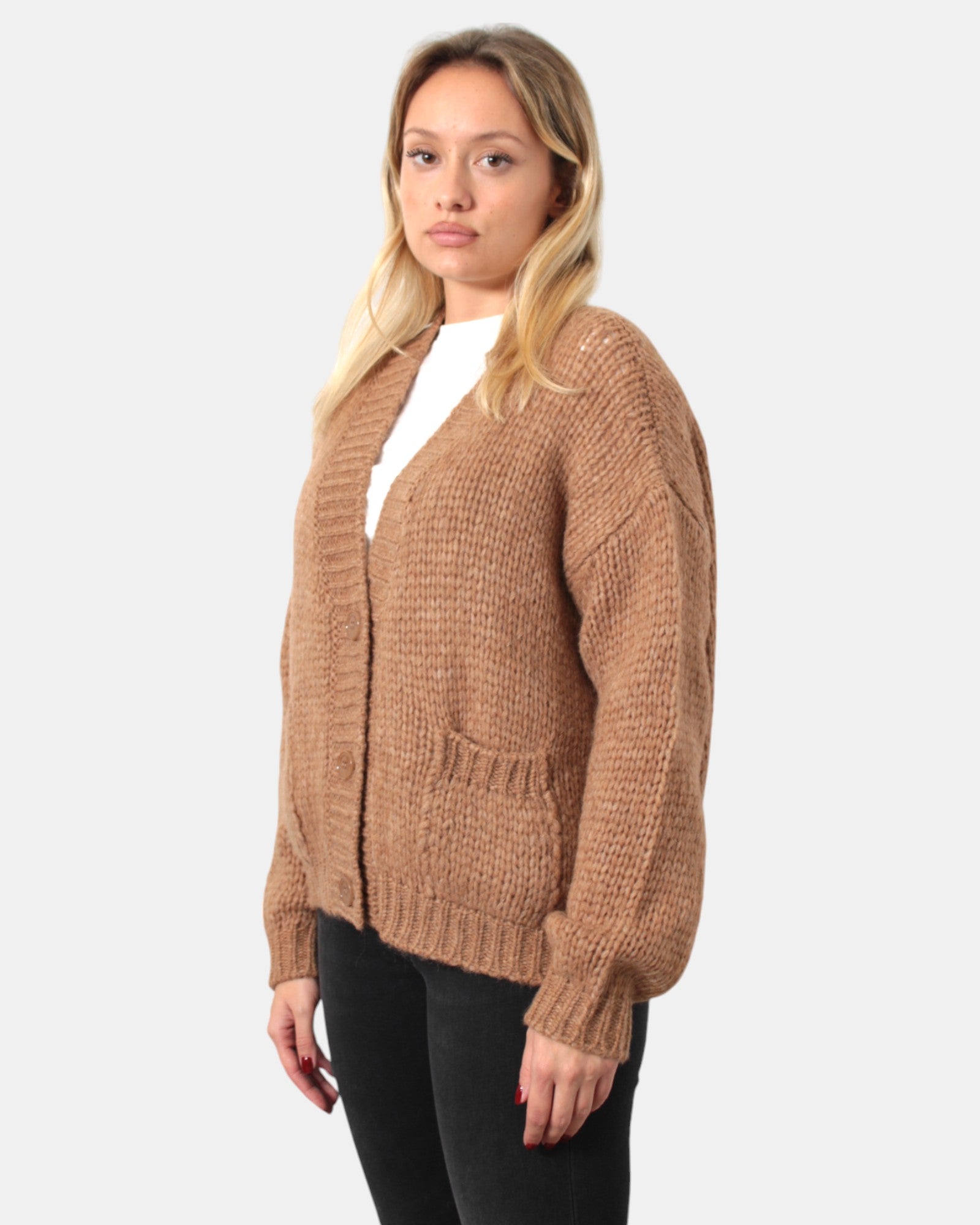 CARDIGAN Beige Roberto Collina