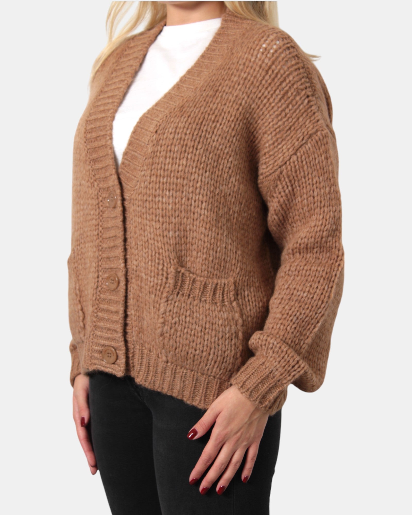 CARDIGAN Beige Roberto Collina