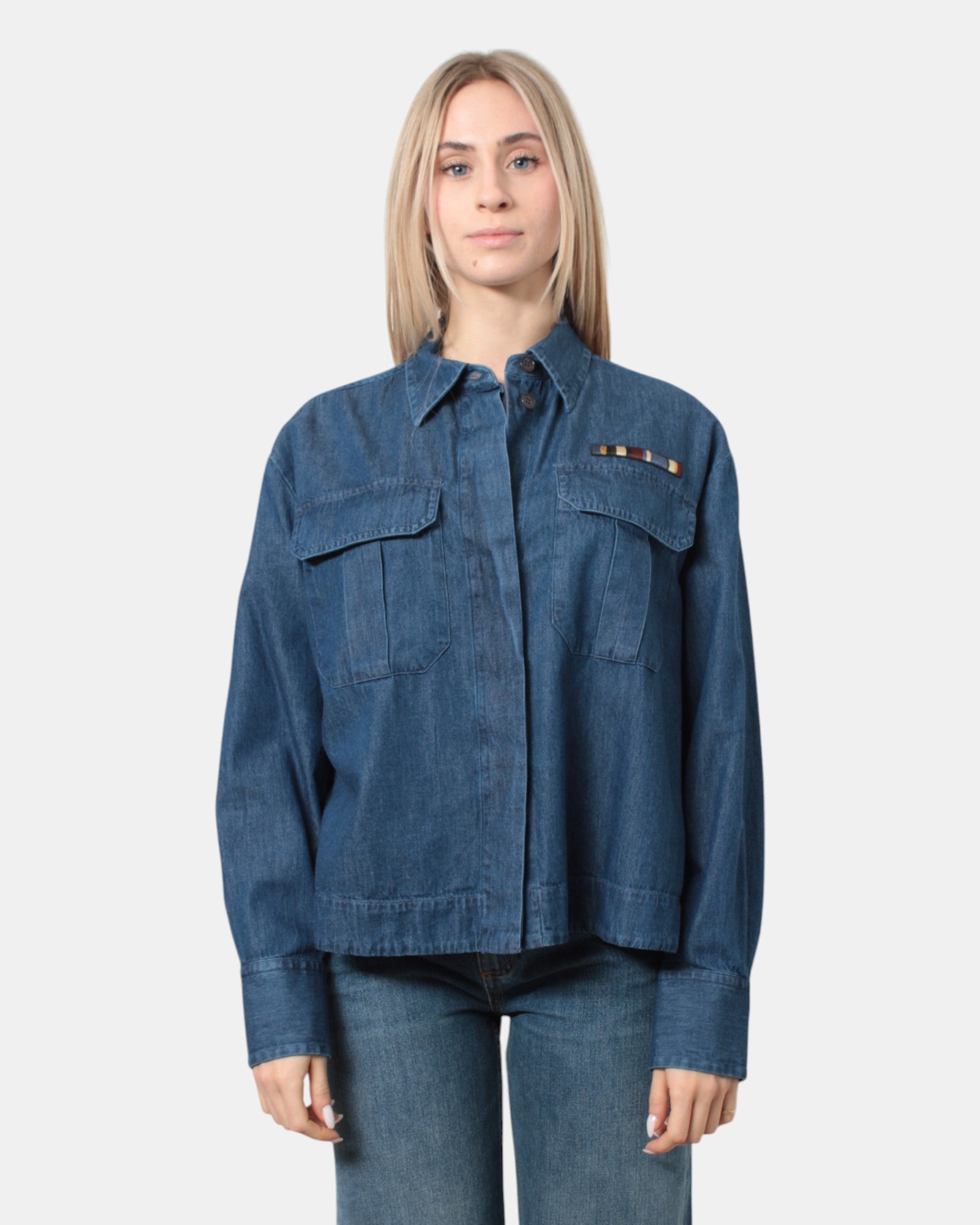 CAMICIE Blu Jeans Academia