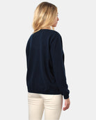 MAGLIE A V 61 Blue Navy Absolut Cashmere