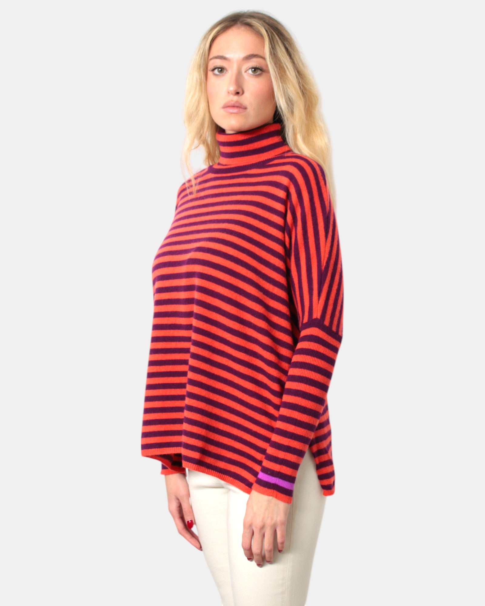 MAGLIE A GIROCOLLO Rosso Absolut Cashmere