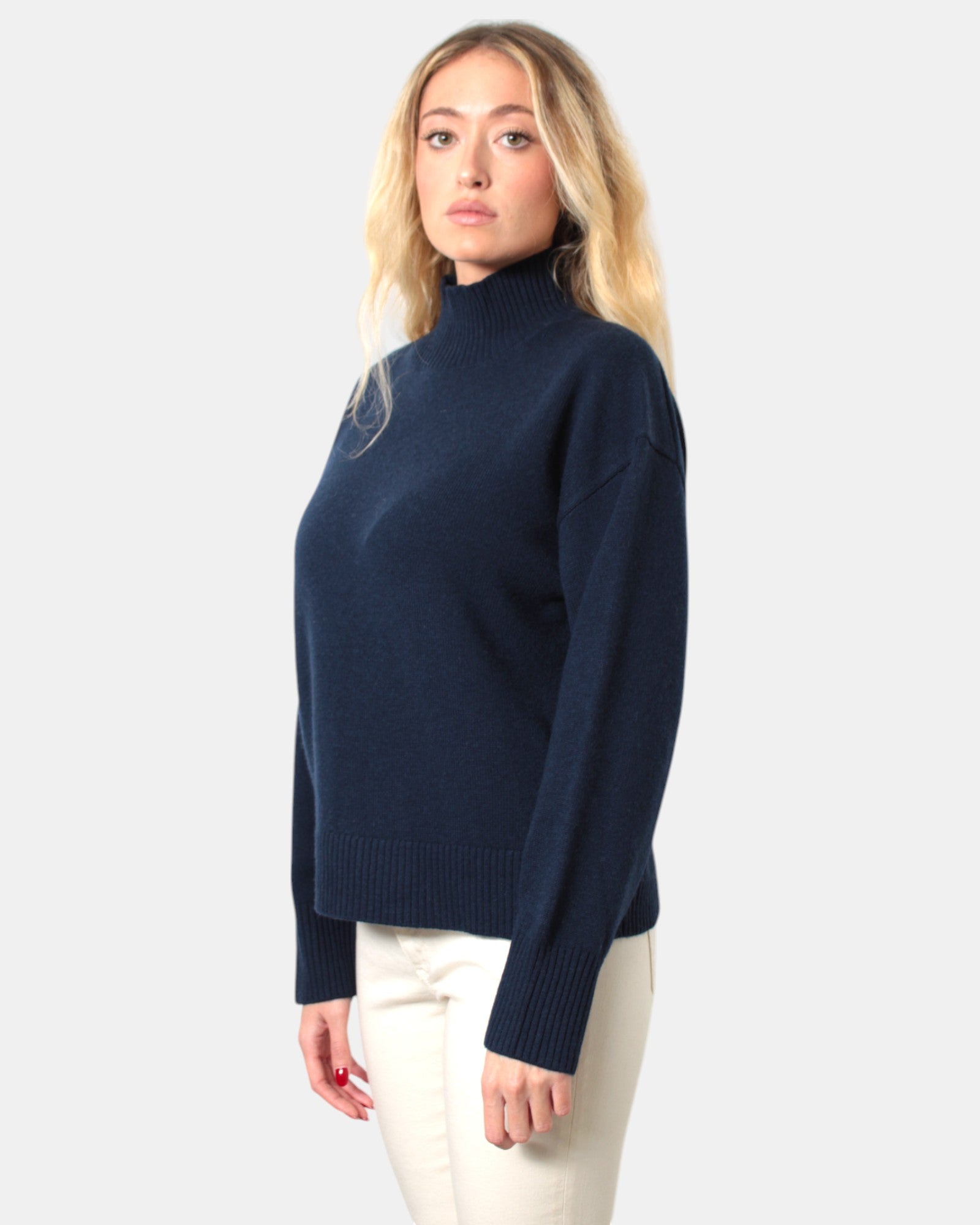 MAGLIE A DOLCEVITA Blu Absolut Cashmere