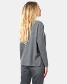 MAGLIE A V Grigio Absolut Cashmere