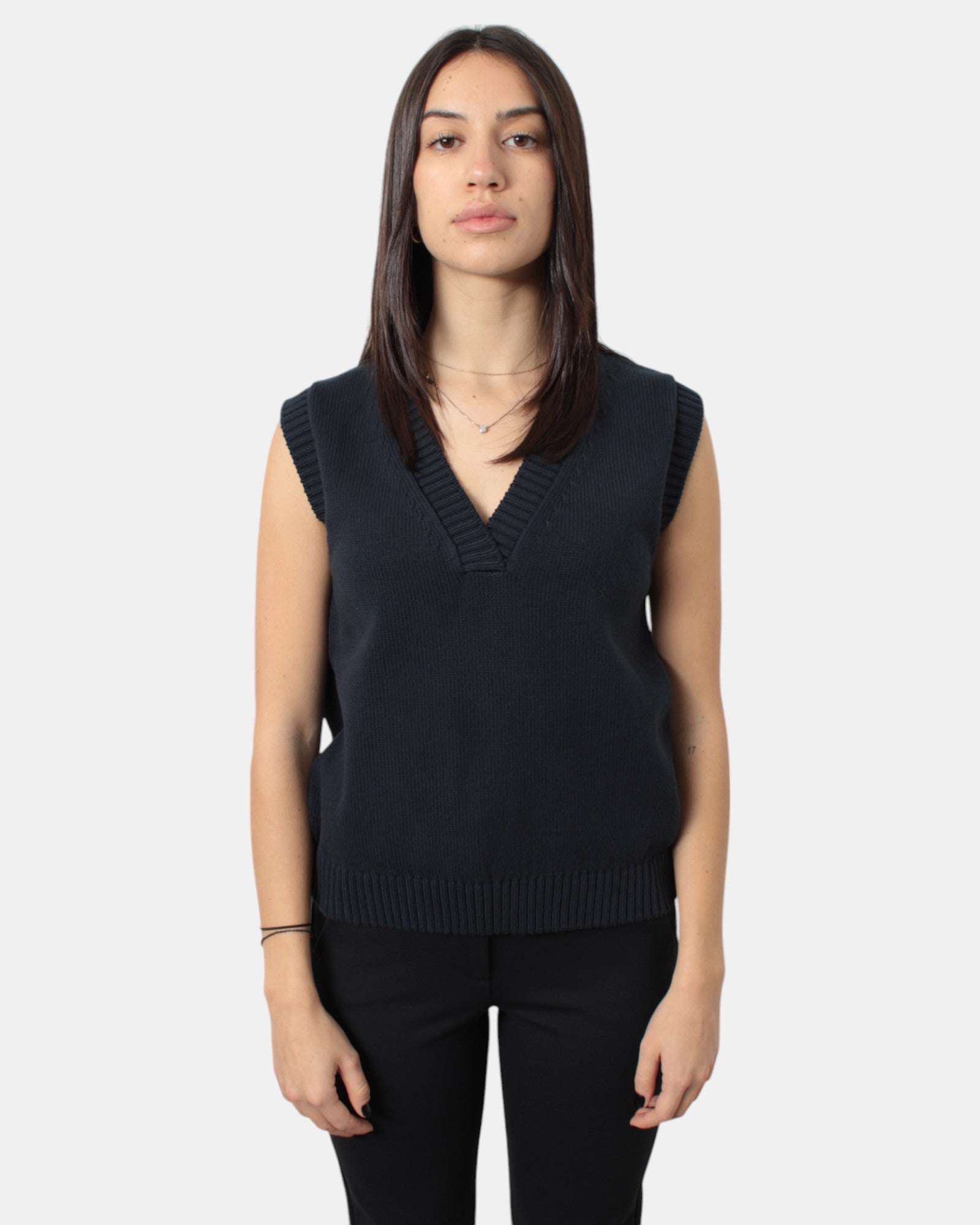 GILET Blu Max Mara Leisure