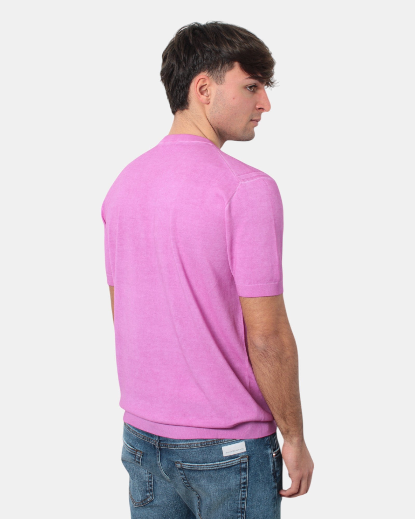 MAGLIE A GIROCOLLO Rosa Kangra