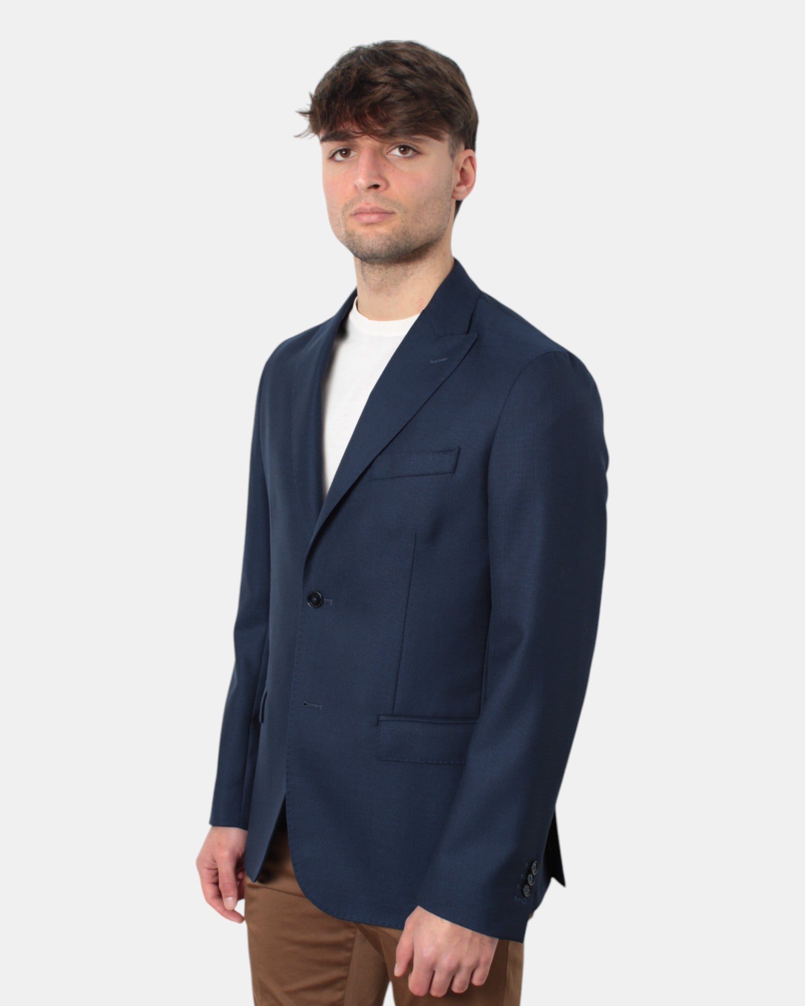 BLAZER MONOPETTO Blu Breras Milano