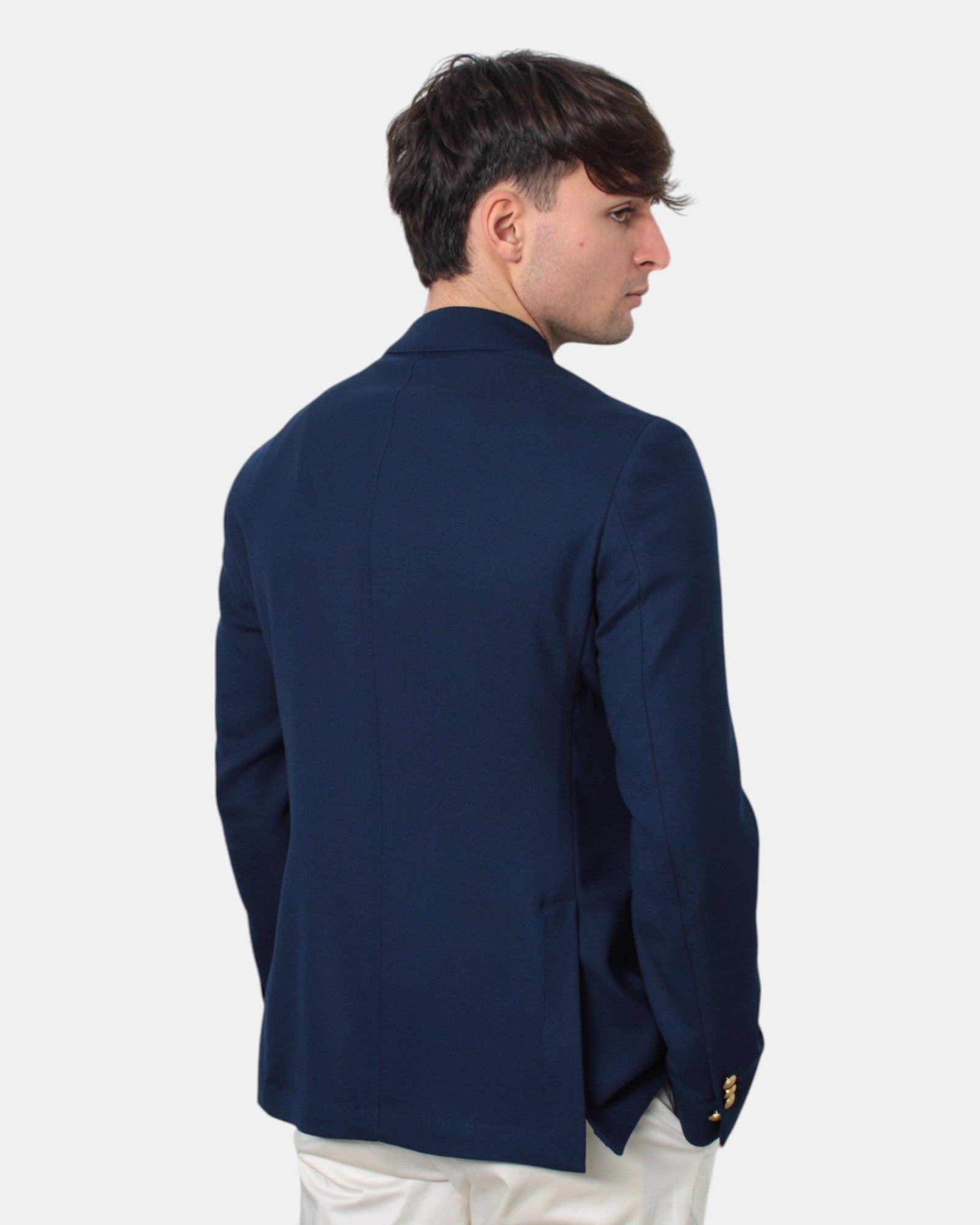 BLAZER MONOPETTO Blu Breras Milano