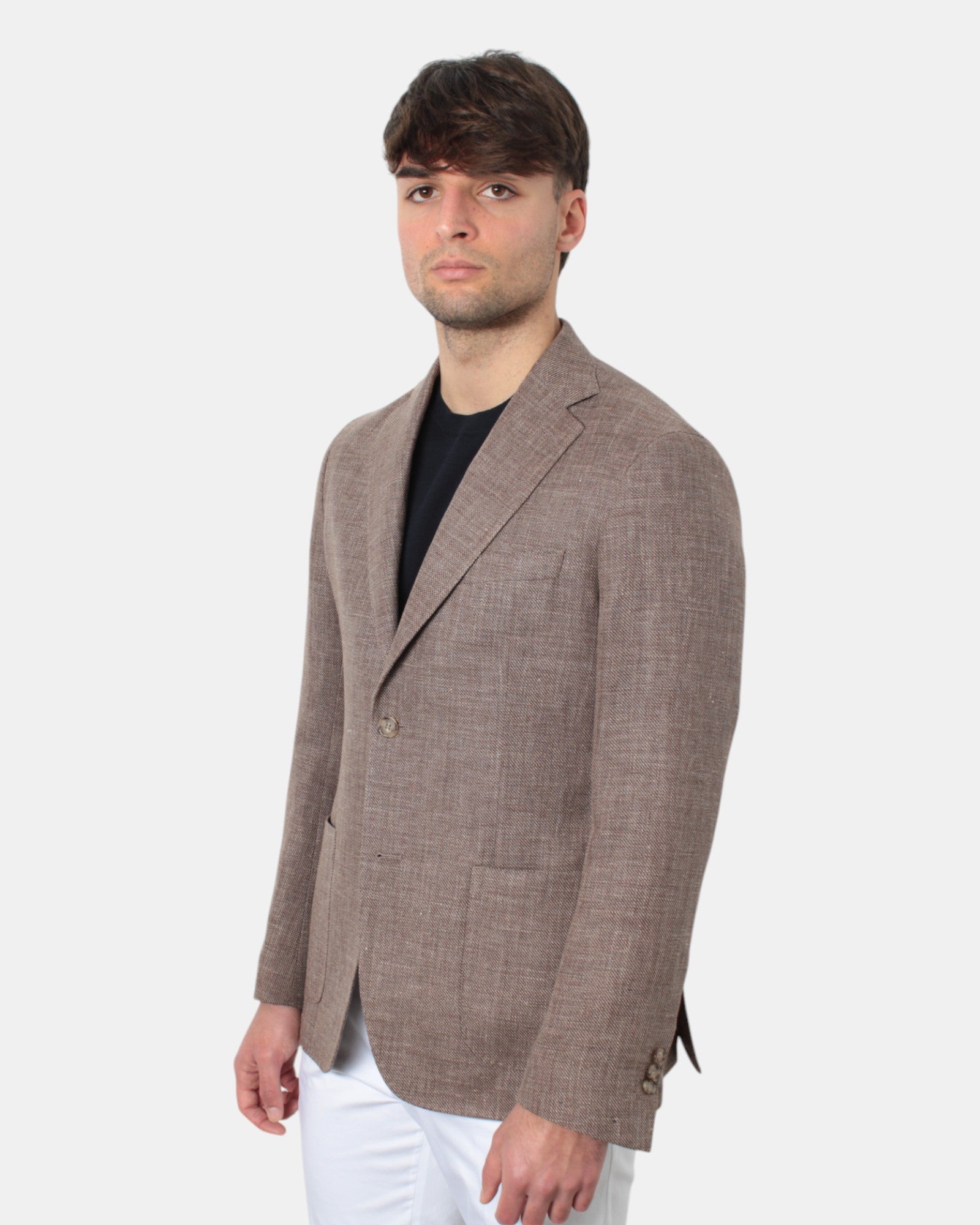 BLAZER MONOPETTO Marrone Breras Milano