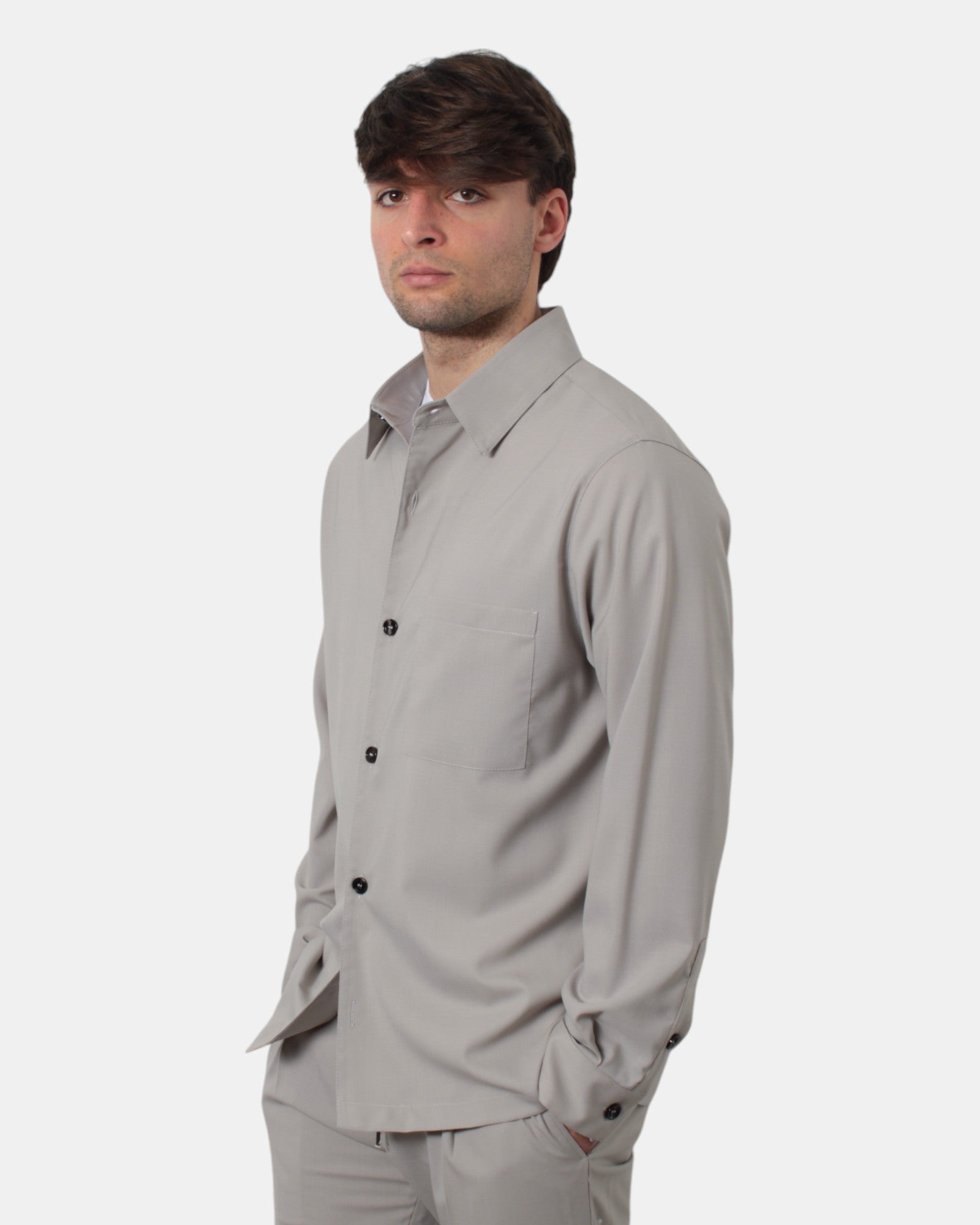 OVER SHIRT Grigio Be.able