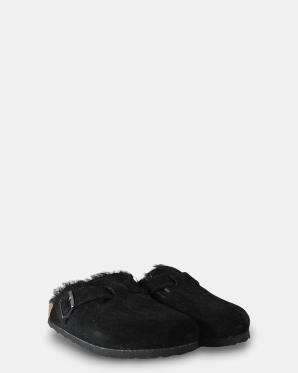 BIRKENSTOCK BOSTON SHEARLING - BLACK - 10Decimi