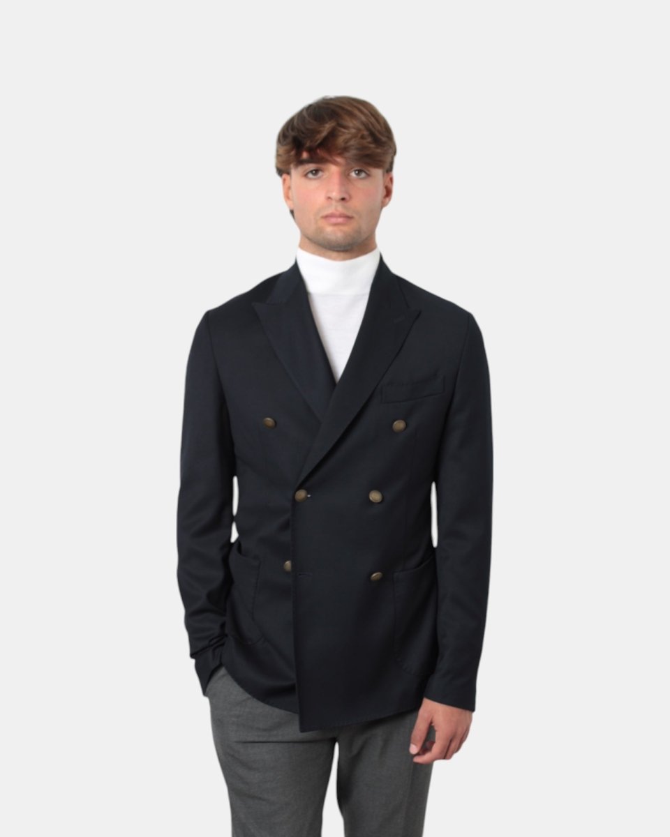 BLAZER DOPPIOPETTO BOTTEGA MARCHIGIANA - BLU - 10Decimi