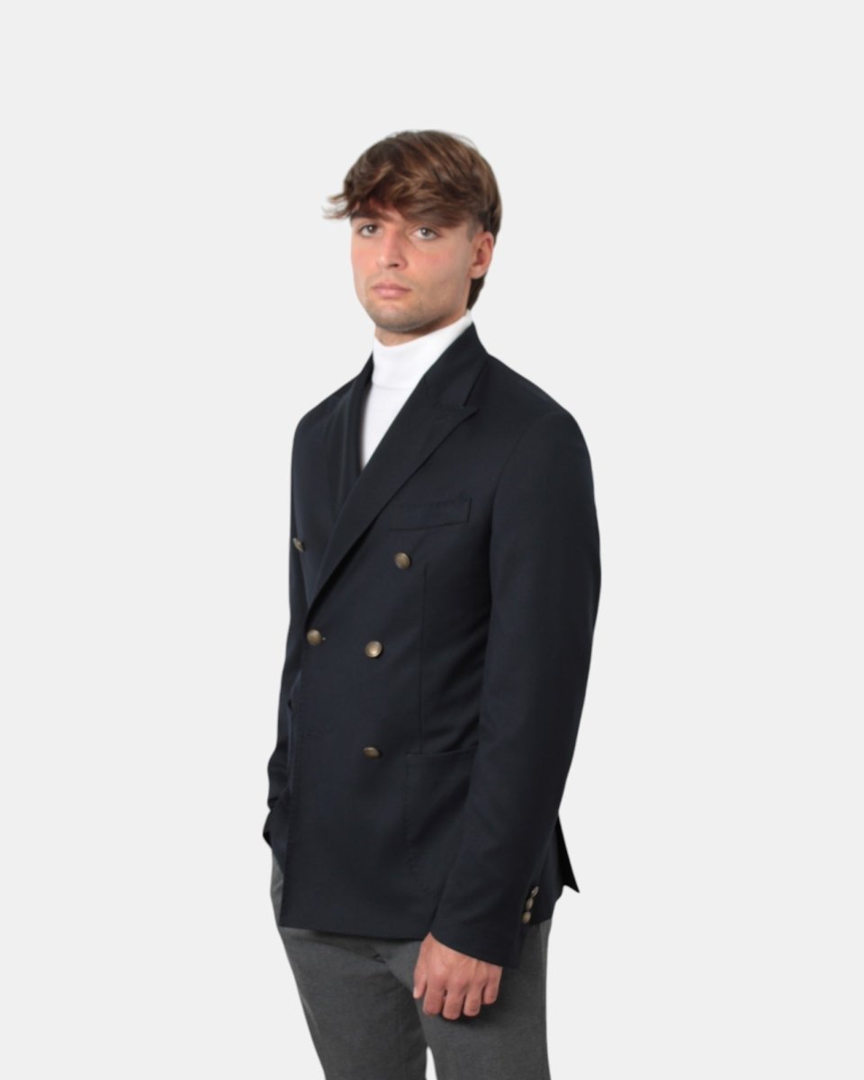 BLAZER DOPPIOPETTO BOTTEGA MARCHIGIANA - BLU - 10Decimi