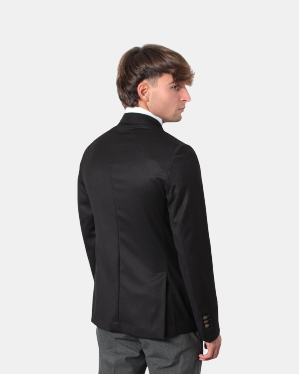 BLAZER DOPPIOPETTO BOTTEGA MARCHIGIANA - NERO - 10Decimi