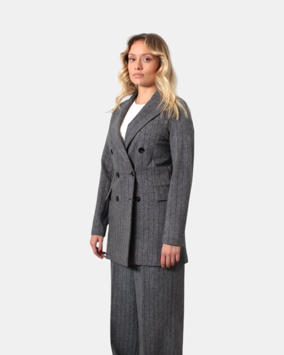 BLAZER DOPPIOPETTO CIRCOLO 1901 - GRAY - 10Decimi