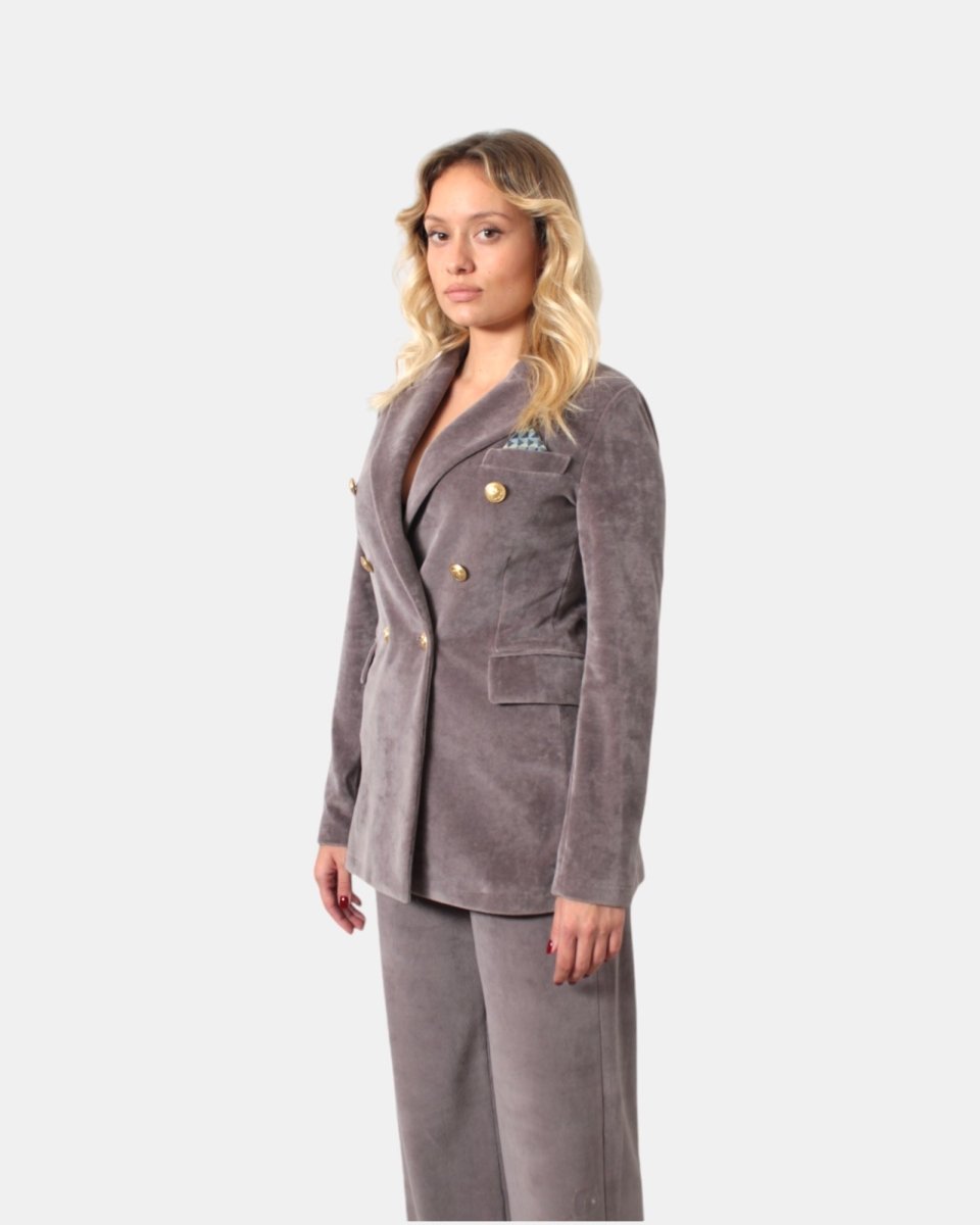 BLAZER DOPPIOPETTO CIRCOLO 1901 - SILVER - 10Decimi