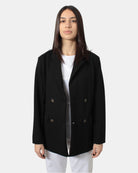 BLAZER DOPPIOPETTO MAX MARA LEISURE MOD. MARMO - 005 NERO - 10Decimi