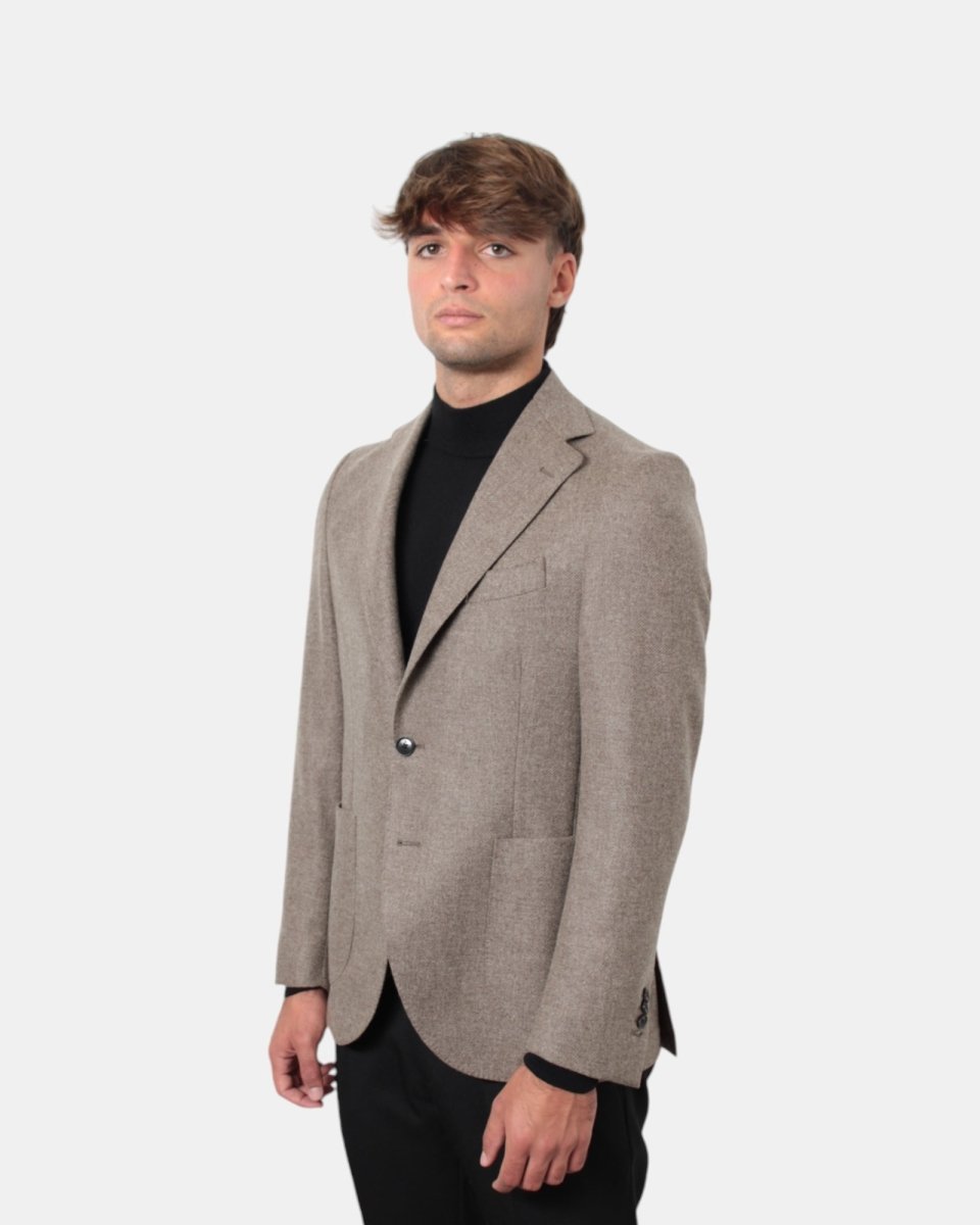 BLAZER MONO PETTO BOLLANI NAPOLI - 40 BEIGE - 10Decimi