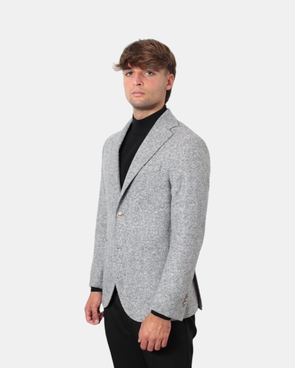 BLAZER MONOPETTO BRERAS MILANO - GRIGIO - 10Decimi