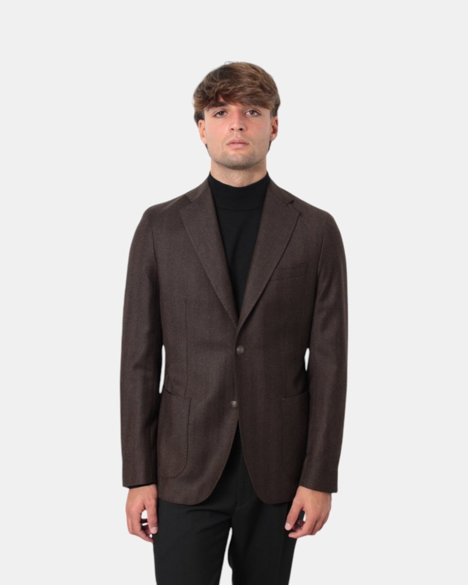 BLAZER MONOPETTO BRERAS MILANO - MORO - 10Decimi