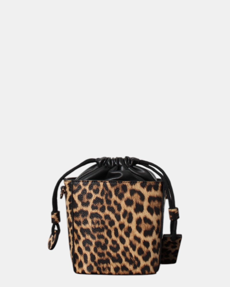 BORSA ERMANNO SCERVINO MOD. BUCKET TANSY - LEOPARD - 10Decimi