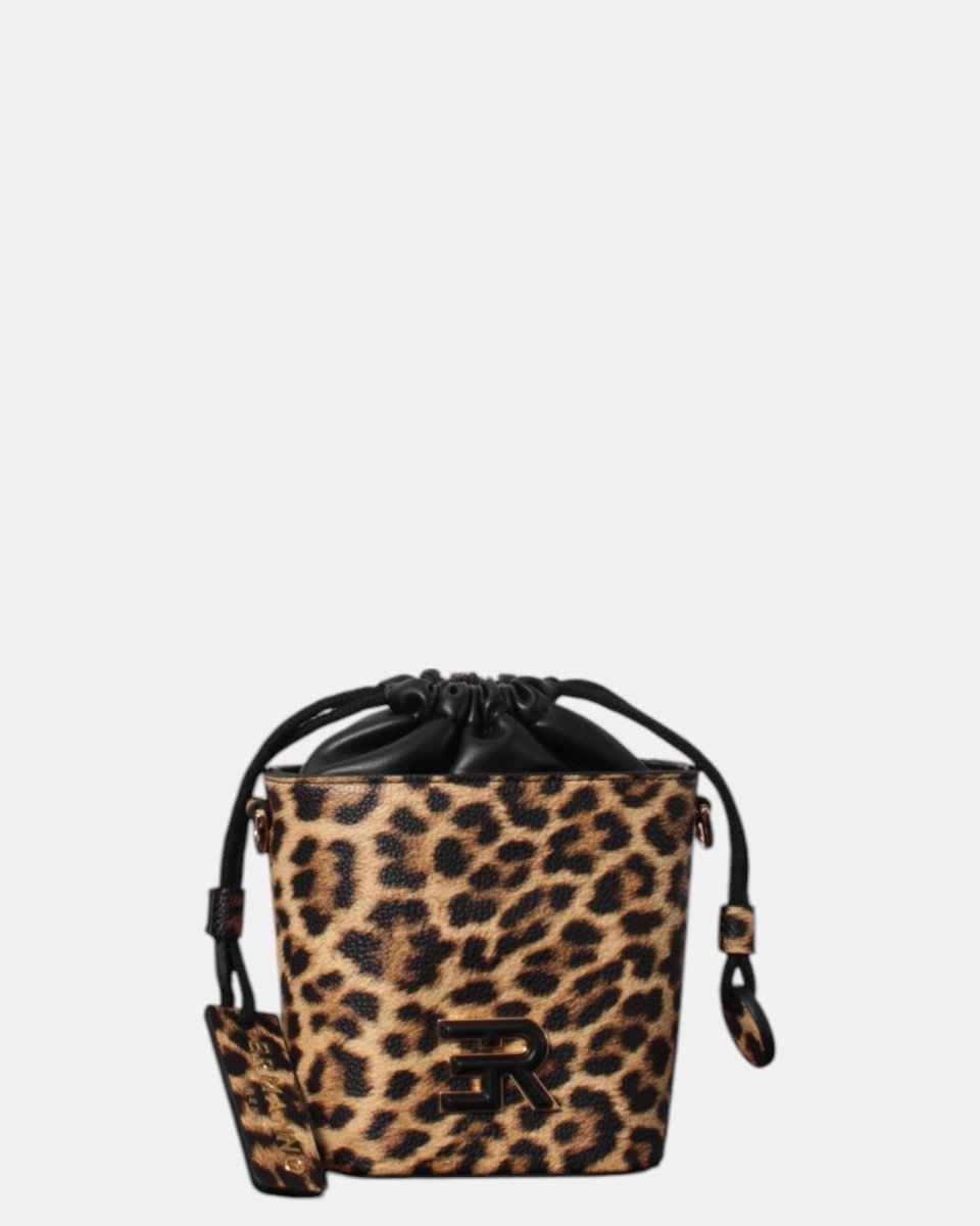 BORSA ERMANNO SCERVINO MOD. BUCKET TANSY - LEOPARD - 10Decimi