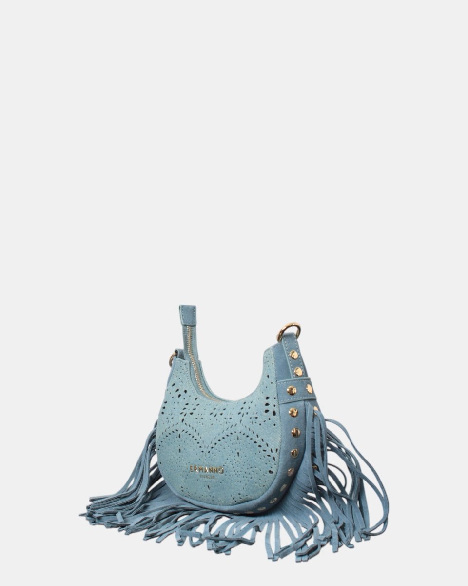 BORSA ERMANNO SCERVINO MOD. HOBO TERRA JEANS - JEANS - 10Decimi