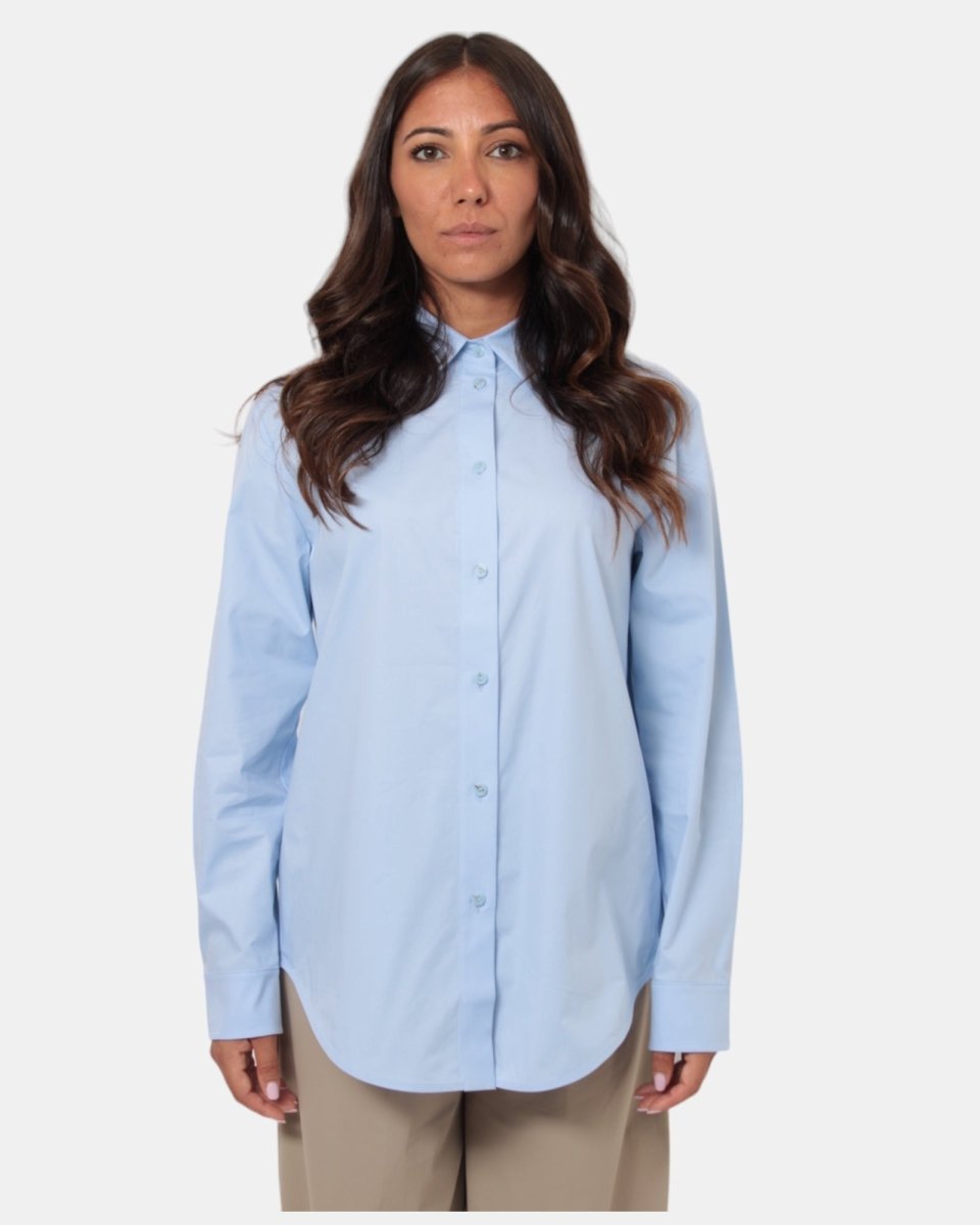 CAMICIA MAX MARA LEISURE MOD. ANTILLE - 002 AZZURRO - 10Decimi