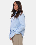 CAMICIA MAX MARA LEISURE MOD. ANTILLE - 002 AZZURRO - 10Decimi