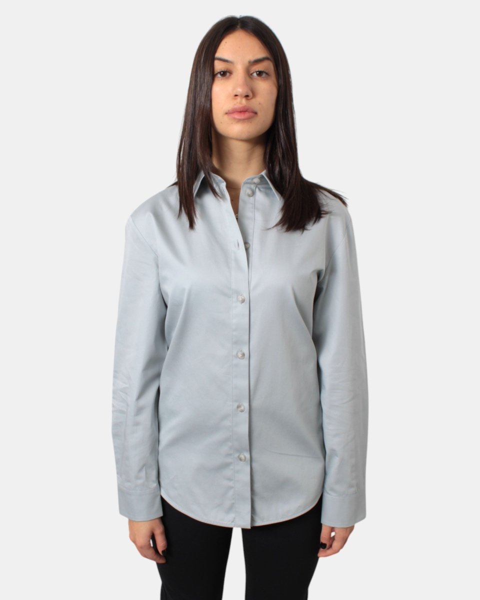 CAMICIA MAX MARA LEISURE MOD. RICARD - 011 AZZURRO - 10Decimi