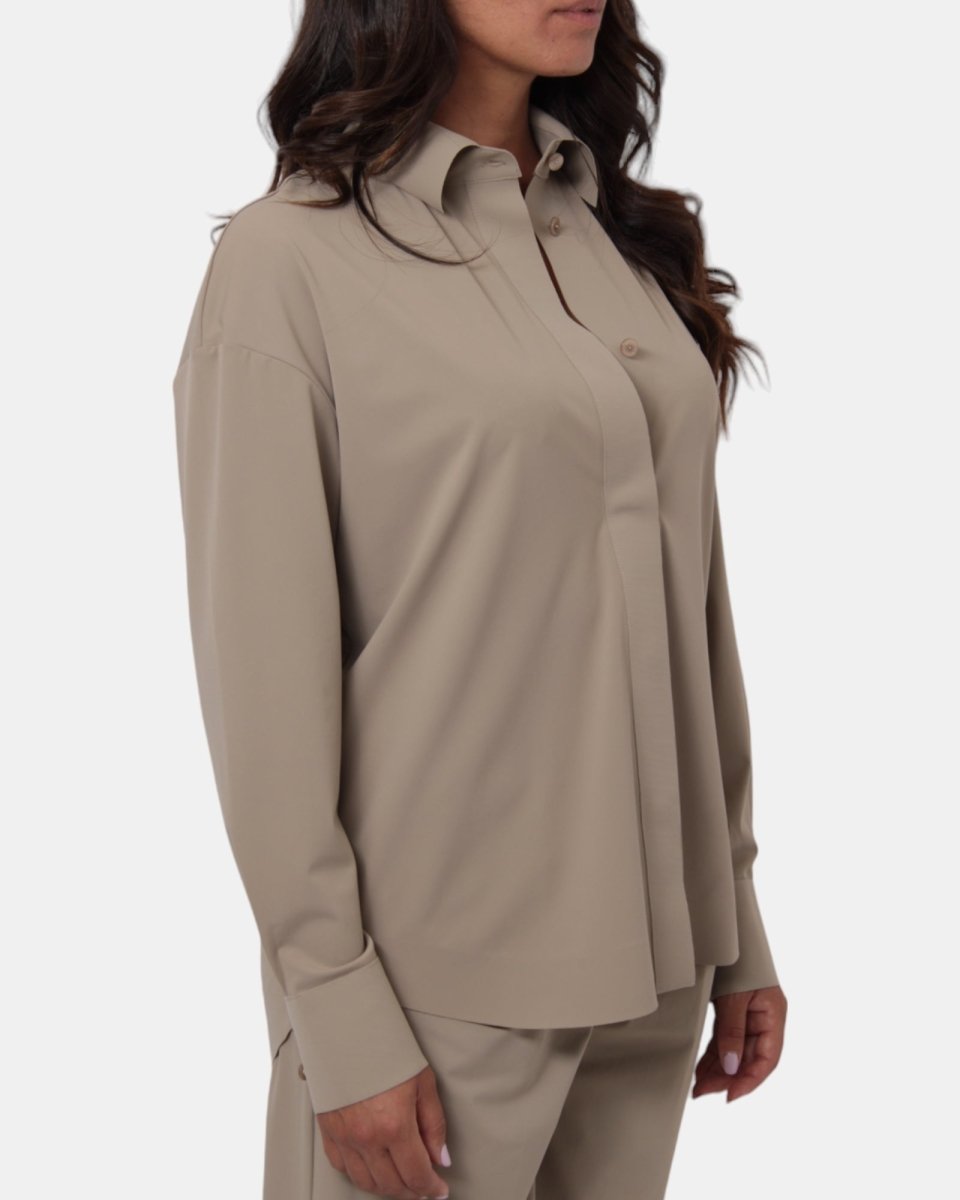 CAMICIA MAX MARA LEISURE MOD. URBANO - 001 TORTORA - 10Decimi